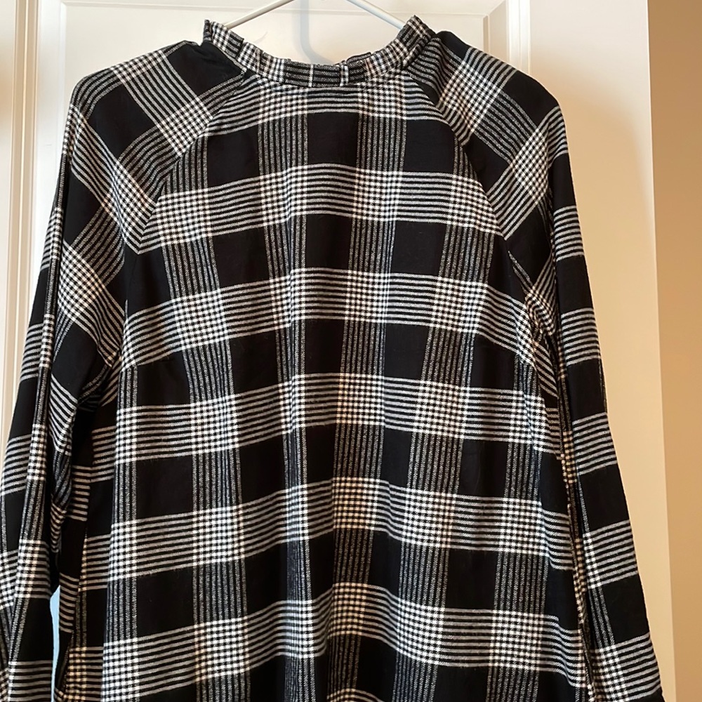 LOFT flannel blouse